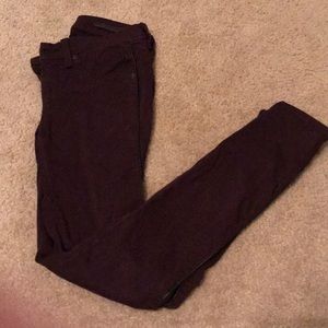 Rag & Bone Maroon Skinny Jean 25